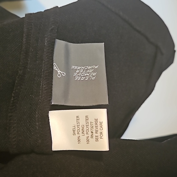 Stunning Simply Vera Vera Wang Black Double Breasted Coat Sz. S - Picture 8 of 11